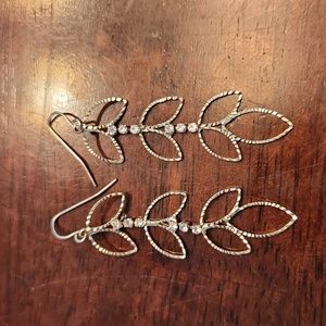 Goldtone Leaf Earrings